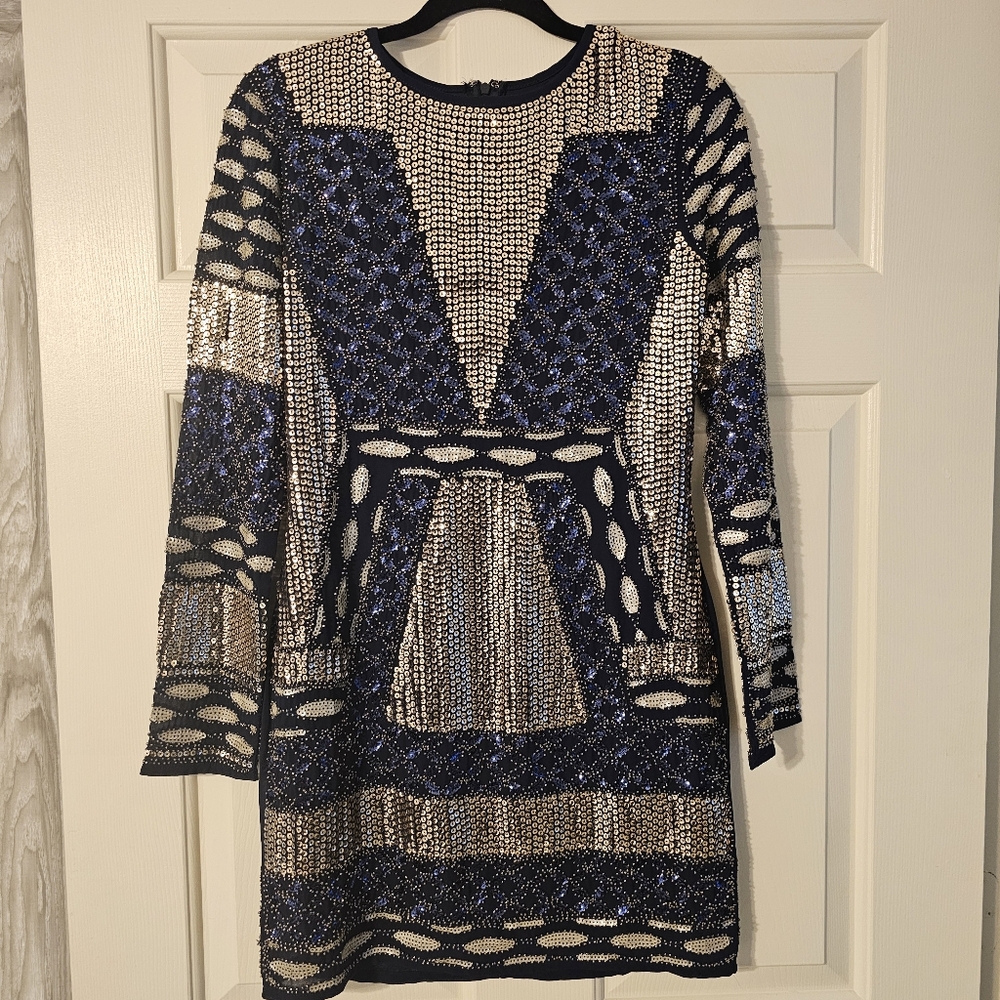 Endless Rose sequin mini dress. Fully lined.